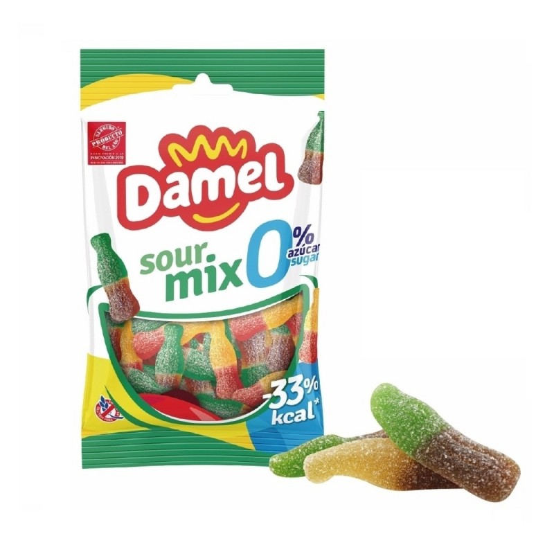 Comprar Chuches y Golosinas Sin Azúcar Damel Sour Mix bolsita 90gr