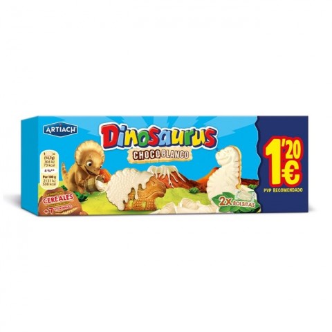 GALLETA DINOSAURUS CHOCOLATE BLANCO