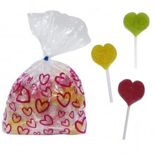 Piruletas Jelly Corazón 75u.