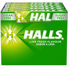 Halls Lime flavour box with...