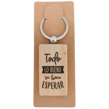 Llavero madera "Todo lo...