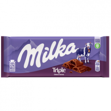 Milka triple chocolates...