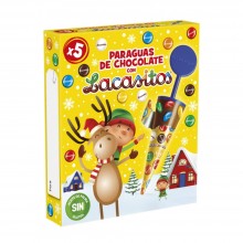 Paraguas de chocolate con...