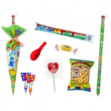 Bolsa cono con golosinas +...