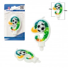 Stars Fußball Kerze Nº9