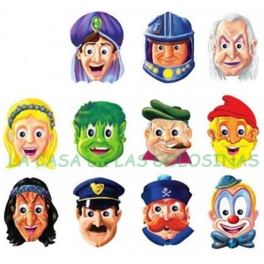 Caretas Cartón Disney 24u.