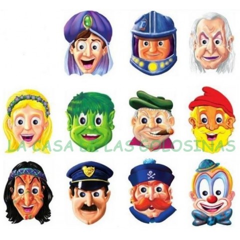 Caretas Cartón Disney 24u. Caretas Cartón Disney 24u.