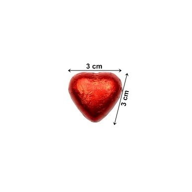 Interdulces wrapped chocolate hearts 1Kg.