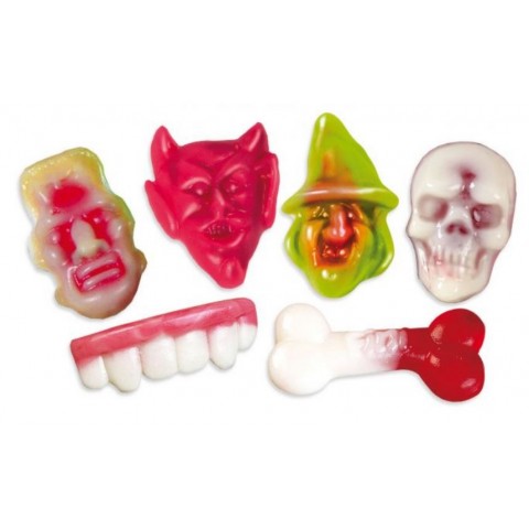 Fini Gummy Skulls bag stuffed 250u. Fini Gummy Skulls bag stuffed 250u.