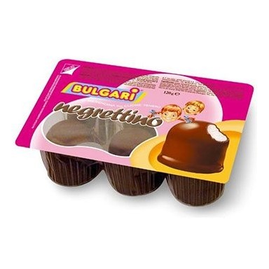 Bulgari Negrettino bombon marshmallow chocolate covered 120 uits