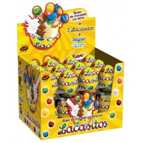 Lacasitos chocolate eggs 24 units. Lacasitos chocolate eggs 24 units.