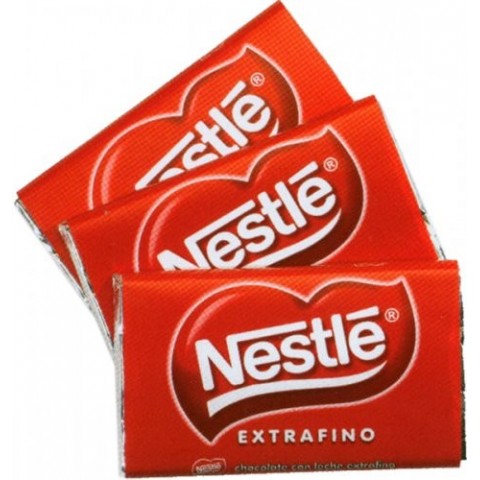 Tabletas de chocolate con leche de Nestlé de 20 grs. 36 unidades Tabletas de chocolate con leche de Nestlé de 20 grs. 36 unidades