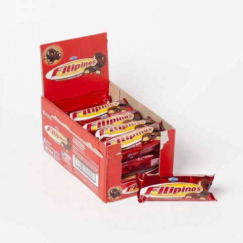 Filipinos Chocolate Negro formato 15 paquetes de 75g. Filipinos Chocolate Negro formato 15 paquetes de 75g.