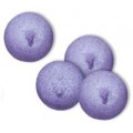 Esponjas bulgari bolas violetas 100 unidades.