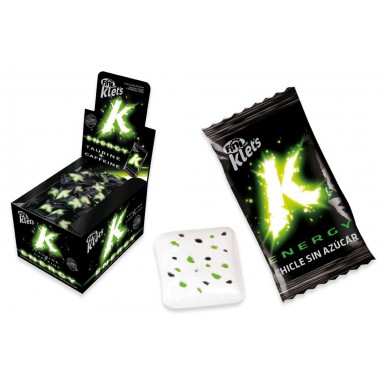 Chicle Klet's Energy sin azucar fini 200u.