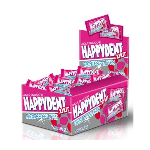 Chicles Happydent sabor Fresa Sin Azúcar 200u. Chicles Happydent sabor Fresa Sin Azúcar 200u.