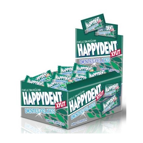 Chicles Happydent sabor Clorofila Sin Azúcar 200u. Chicles Happydent sabor Clorofila Sin Azúcar 200u.