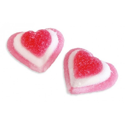 Tricolor Fini jelly beans hearts with sugar 1 kg. Tricolor Fini jelly beans hearts with sugar 1 kg.