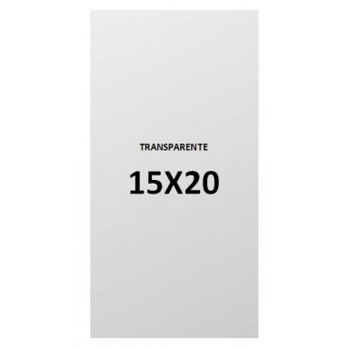15x20 transparent plastic bags.
