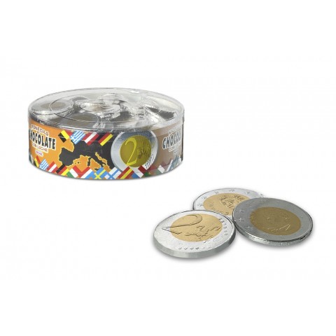Monedas de chocolate interdulces 40 mm 185 unidades. Monedas de chocolate interdulces 40 mm 185 unidades.