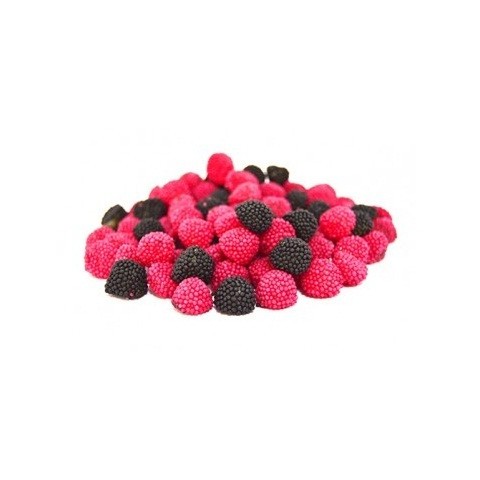 Gummy Mini Fini Moras 1 kg red and black.