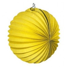 Farolillo colgante decoración para fiestas amarillo.