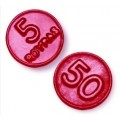 Roypas strawberry gummy coins 200 units.