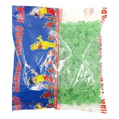 Rubber candy Haribo mint tears pouch 1 kg.