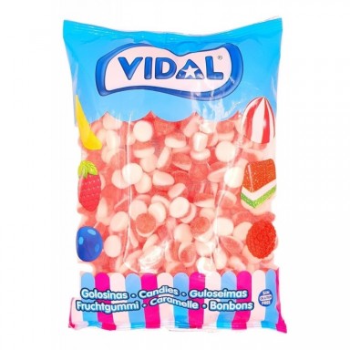 Bote caramelos de goma Tartitas fresa vidal 250u.