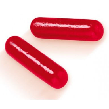 Bote caramelos de goma Pintalabios chicle rojos vidal 250u.