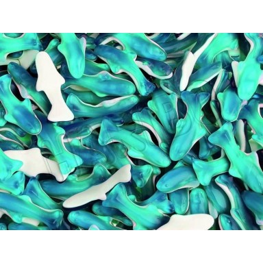 Haribo gummies 250u Blue Dolphins.