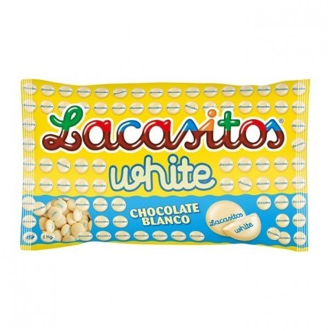Lacasitos white chocolate in bag of 1 kg.