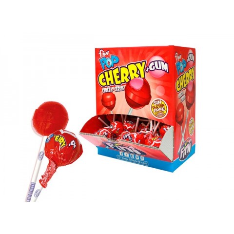 Pop lollipop suck 100 units Fini cherry filling gum flavor. Pop lollipop suck 100 units Fini cherry filling gum flavor.