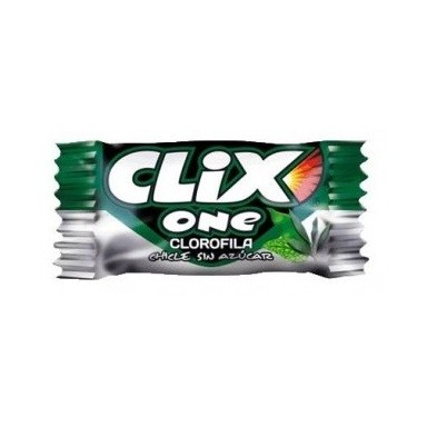 Chlorophyll flavor chewing gum without sugar Clix 200 units.