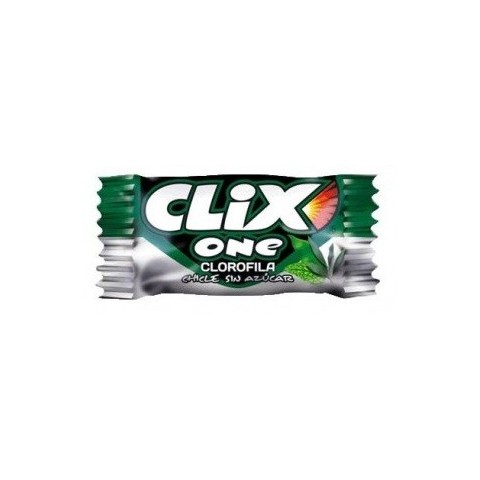 Chlorophyll flavor chewing gum without sugar Clix 200 units. Chlorophyll flavor chewing gum without sugar Clix 200 units.