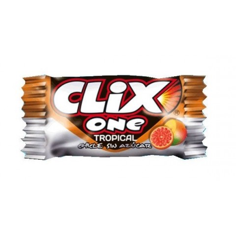 Chicles Clix sabor tropical sin azucar 200 unidades. Chicles Clix sabor tropical sin azucar 200 unidades.