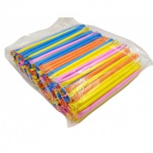 Cañitas con pica pica surtidas de colores 200u.