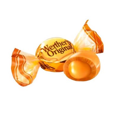Caramelos Werther's Toffees crujientes rellenos de caramelo bolsa de 1Kg.