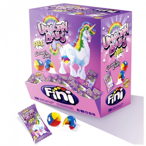 Fini Unicorn Balls Acid Candy 200 units. Fini Unicorn Balls Acid Candy 200 units.