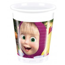 Vasos Masha y el Oso  8u.