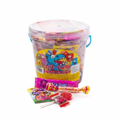 Comprar MINI CUBO CUMPLEAÑOS CHUCHES SURTIDAS Online