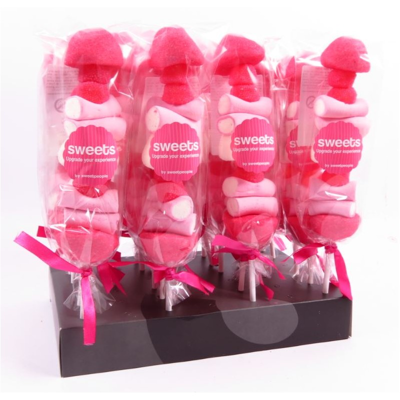 Comprar Brocheta de Chuches Rosa 70Gr