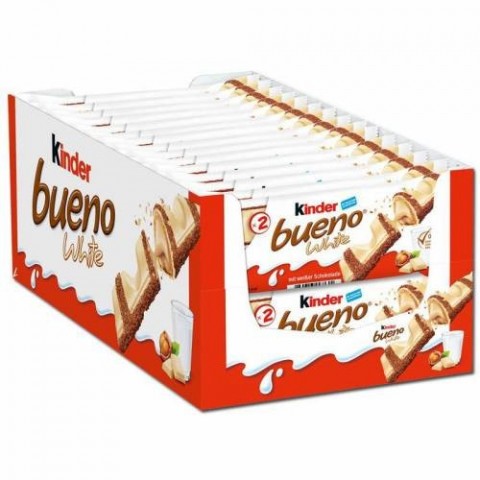 Kinder Bueno white 30 unidades. Kinder Bueno white 30 unidades.