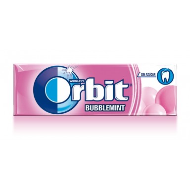 Orbit bubble gum strawberry flavor.