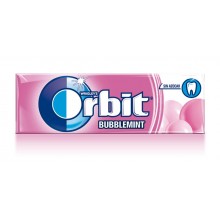 Orbit bubble gum strawberry flavor.