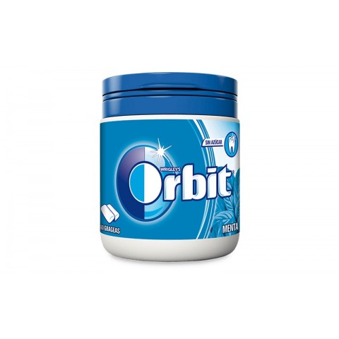 Chicles Orbit box menta 6 botes con 60 grageas. Chicles Orbit box menta 6 botes con 60 grageas.