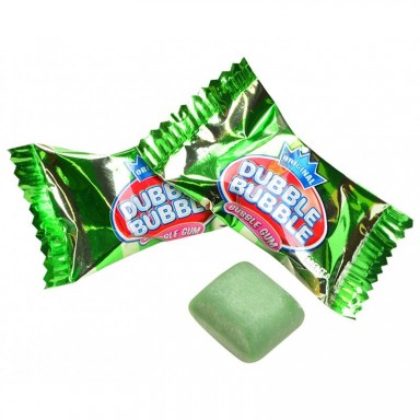 Chicles Dubble Bubble sabor menta sin gluten 150 unidades.