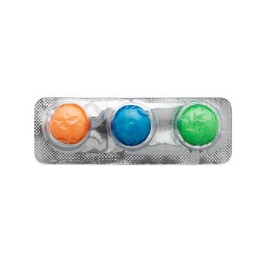 Chicles cannon ball Intervan 135 blister de 3 chicles.
