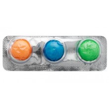 Chicles cannon ball Intervan 135 blister de 3 chicles.