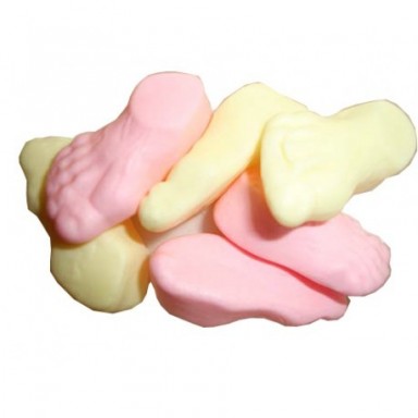 Caramelos de goma haribo pisotones 250u.